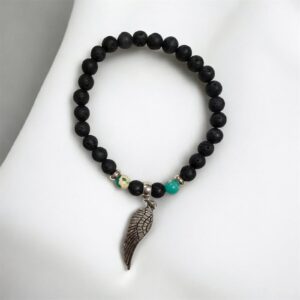 Pulsera de lava con ala